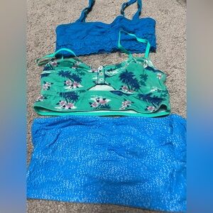 Gilly Hicks Bright Turquoise Lace Bralette